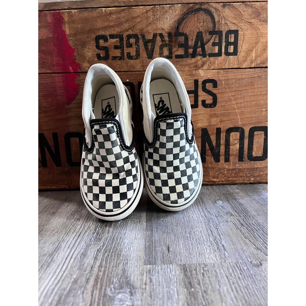 Vans Toddler Classic Slip-On Checkerboard Shoes US 8T